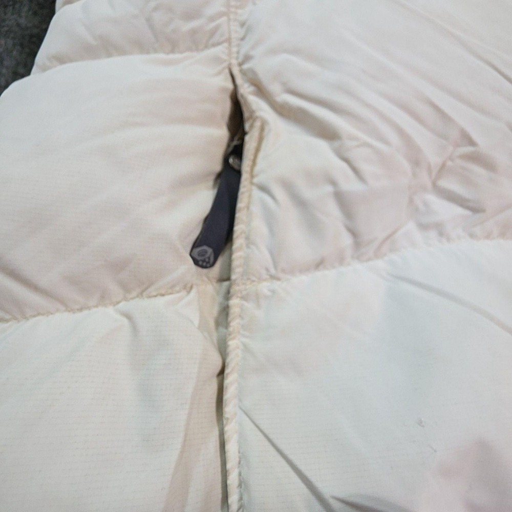 Mountain Hardwear Coat Womens Small White Puffer Long Full Zip Insulated Warm - Picture 5 of 9